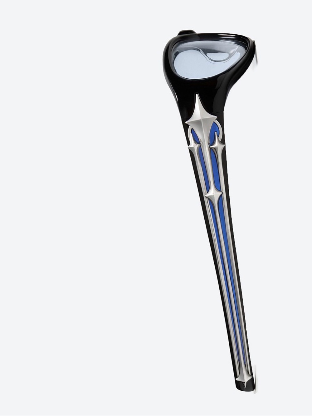 GENTLE MONSTER Black Sunglasses with Blue and Silver Star Temple